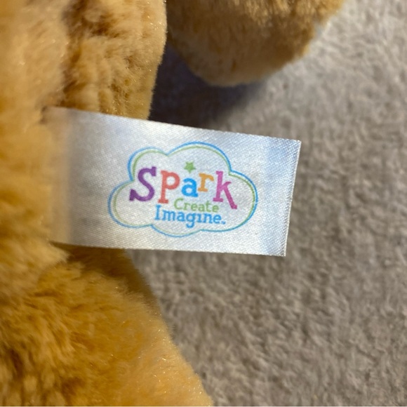 Spark Create Imagine Bunny 10" Plush Toy Ribbed Ears Stuffed Rattle Crinkle Fun - Picture 7 of 10